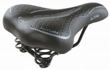 Sattel SMG Trekking FUTURE Damen schwarz mit Federn