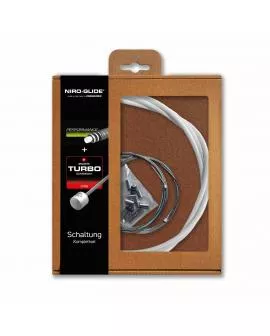 Schaltzug Set NIRO-GLIDE weiß Hülle / Züge / Endkappen
