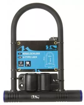 Bügel Schloss M-WAVE mit Halter 180 x 245 mm