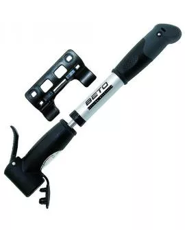 Minipumpe BETO Double Shot Aluminium silber / schwarz