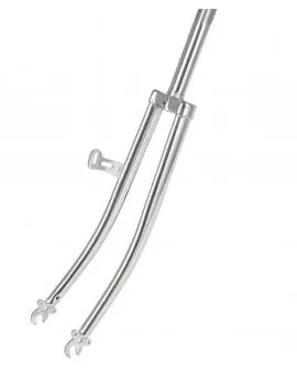 Gabel 28 Retro 1 Gewinde 240 / 130 mm Stahl verchromt