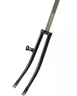 Gabel 28 Retro 1 Gewinde 240 / 130 mm Stahl schwarz