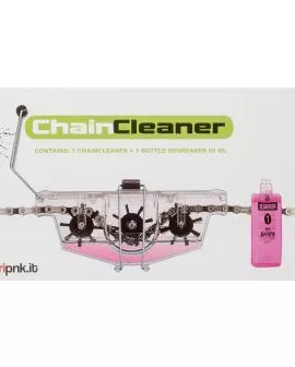 Kettenreiniger Gerät mit Reinigungsflüssigkeit