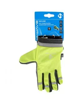 Handschuhe M-WAVE SECURE,Ganzfinger Gr. L mit GEL-Einlage