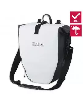 Gepäckträger Tasche LYNX Rocky XL weiß 25 Liter wasserfest