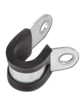Rahmen Schelle 16 mm Stahl mit Gummi Einlage