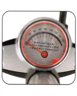 Standpumpe BETO mit Manometer verstellbar Duo-Pumpen Kopf