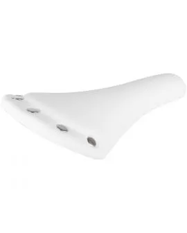 Sattel Trekking - Single Speed weiß mit Nieten