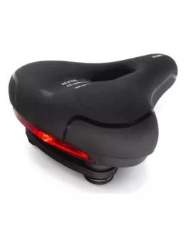 Sattel City mit Aussparung schwarz incl. Rücklicht