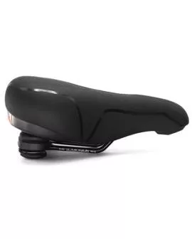 Sattel City mit Aussparung schwarz incl. Rücklicht