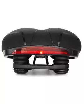 Sattel City mit Aussparung schwarz incl. Rücklicht