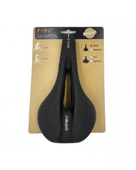 Sattel POINT Sport GEL mit Aussparung schwarz 270 x 190 mm