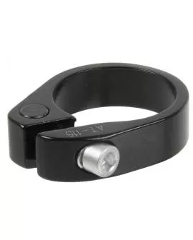 Sattelklemmschelle 34,9  ZOOM Aluminium schwarz für Carbon Sitzrohre geeignet