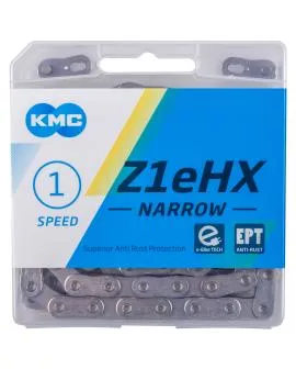 Kette KMC Z1eHX 1/2 x 3 /32 silber für Elektroräder