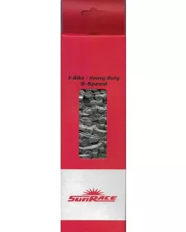 Kette SUNRACE 9-fach E-BIKE 138 Glieder silber