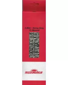 Kette SUNRACE 11-fach E-BIKE 136 Glieder silber