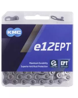 Kette KMC e12 EPT 130 Glieder silber