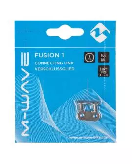 Kettenverschluss M-WAVE 1/2 x 1/8 grau auf Karte