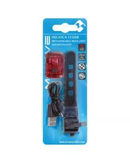 Rücklicht Akku M-WAVE Helios K 1.1 USB