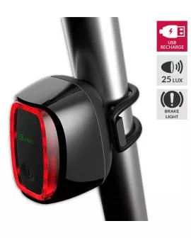 Rücklicht MEILAN 25 LUX mit Bremslicht 7 Funktionen