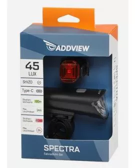 Lampenset ADDVIEW Akku USB 45 LUX Spectra STVZO