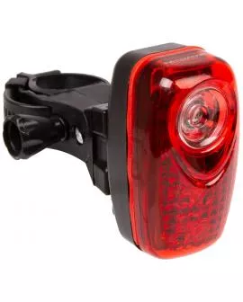 Batterie Rücklicht M-WAVE mit Halter für Sattelstütze