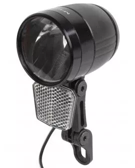 Scheinwerfer M-WAVE 100 LUX für E-BIKE schwarz Alu Gehäuse