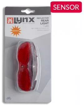 Batterie Rücklicht LYNX Gepäckträger SA80 mit Sensor 1-LED