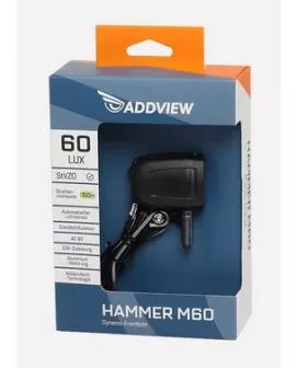 Scheinwerfer ADDVIEW Dynamo 60 LUX Sensorr / Standlicht