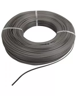 Lichtkabel 2-adrig Rolle: 200 Meter schwarz - grau