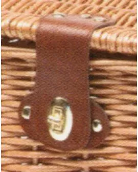 Korb Weide natur  37 x 26 x 23 cm mit Deckel