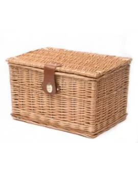 Korb Weide natur  37 x 26 x 23 cm mit Deckel