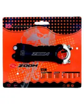 Vorbau  A-Head ZOOM 1 1/8 - 7° - 110 mm mattschwarz mit silberner Klemme 25,4 mm