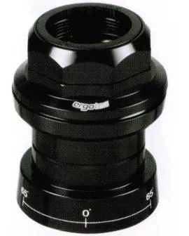 Steuersatz ERGOTEC Gewinde 1 1/8 schwarz mit Lenkungsanschlag 65°