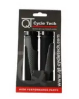 Griffe MTB doppelte Klemmung 130 / 130 schwarz - grau