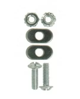 Pedalhaken Satz Kunststoff mit Pedalriemen / Schrauben