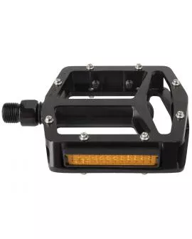 Pedal M-WAVE 9/16 Plattform Aluminium schwarz mit Reflektoren