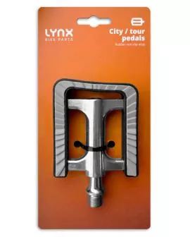 Pedal LYNX 9/16 Aluminium Anti-Rutsch ZP Lager schwarz / grau
