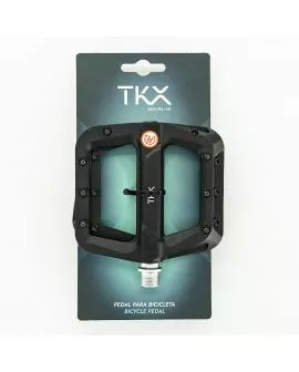 Pedal TKX MTB 9/16 Flat Kunststoff schwarz mit Pins