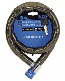 Schloss Panzerglieder M-WAVE 24 x 1000 smoke Kunstoff Überzug auf Karte
