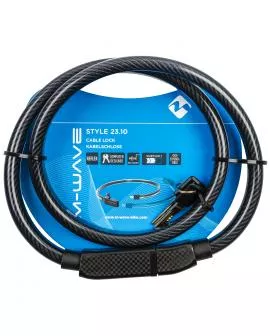 Schloss M-WAVE Kabel Schlüssel 12 x 1000 schwarz