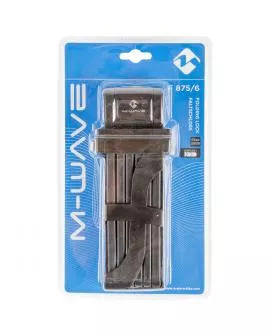 Falt-Schloss M-WAVE 875 mm schwarz mit Halter