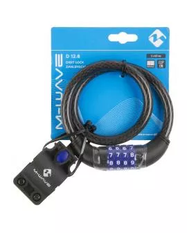 Schloss Kabel M-WAVE Zahlen 12 x 600 Clip On Halter