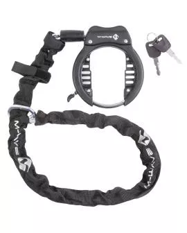 Schloss M-WAVE Rahmen XL mit Kette1000 mm schwarz