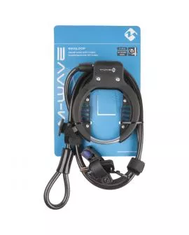 Schloss M-WAVE Rahmen XL mit Kabel 1500 mm schwarz