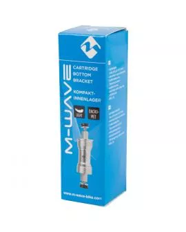 Innenlager M-WAVE 107,5 mm BSA 4-kant CroMo Achse - Alu Schalen