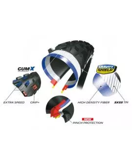 Falt Reifen Michelin 29 x 2.35 FORCE ENDURO REAR GUM-X TLR