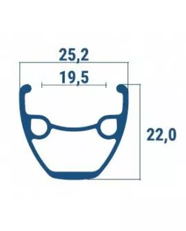 Laufrad VR 29 MTB schwarz für Scheibenbremse