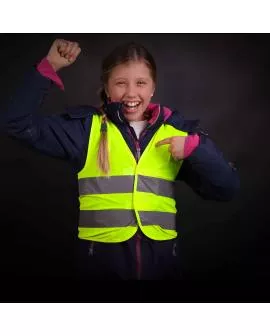 Warnweste FASI neongelb Reflex Kinder