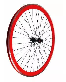 Laufrad Satz Single Speed rot 36 Loch 700 C